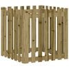 vidaXL Plantenbak met hekontwerp 70x70x70 cm ge&iuml;mpregneerd grenenhout