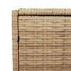 VidaXL Tuinbox met wielen 283 L poly rattan gemengd beige