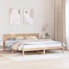 vidaXL Bedframe Bruin 200 x 200 cm Massief grenenhout