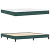 vidaXL Boxspringbed met matras Donkergroen 200 x 210 cm Stof
