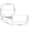 vidaXL Bedframe met hoofdeinde fluweel roze 90x190 cm