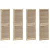 vidaXL Kastdeur 4 pcs Naturel 49,5 x 2,1 x 140,5 cm Massief grenenhout