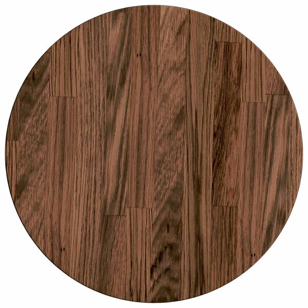 vidaXL Tafelblad Donkerbruin &Oslash; 30 x 2,5 cm Massief Eikenhout