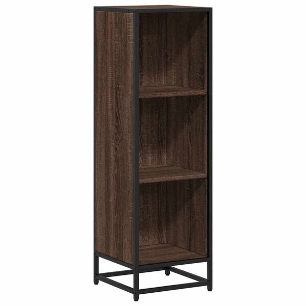 vidaXL Boekenkast 33,5x33x107,5 cm bewerkt hout bruin eikenkleur