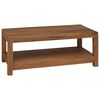 vidaXL Salontafel Naturel 100 x 50 x 40 cm Massief Teakhout