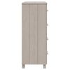 vidaXL Dressoir HAMAR 79x40x103,5 cm massief grenenhout wit