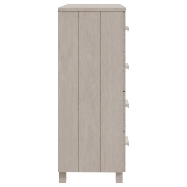 vidaXL Dressoir HAMAR 79x40x103,5 cm massief grenenhout wit