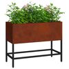vidaXL Verhoogde Tuin Plantbak Roestig 60 x 26 x 45 cm Cortenstaal
