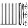 vidaXL Hekpalen 13 pcs Grijs Ø32mm 160 cm Gegalvaniseerd staal