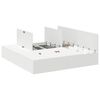vidaXL Opbergbedframe met opslag Wit 180 x 200 cm Bewerkt hout