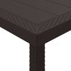 vidaXL Tuinstafel Bruin 250 x 100 x 73 cm poly rattan