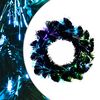 vidaXL Kerstkrans 24 LED's Meerkleurig PVC