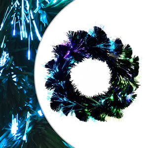 vidaXL Kerstkrans 24 LED's Meerkleurig PVC