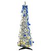 vidaXL Kunstkerstboom met 50 LED met standaard Wit 120 cm PVC