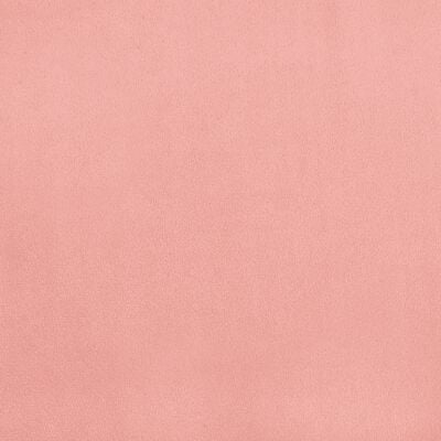 vidaXL Boxspring met matras fluweel roze 160x200 cm