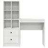 vidaXL Bureau met lade 2 pcs Wit