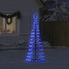 vidaXL LED-kerstboom 200 LEDs 180 cm blauw