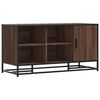 vidaXL Schoenenbank 100x40x53,5 cm bewerkt hout en metaal bruin eiken