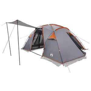 vidaXL Tunneltent 520 x 260 x 175 cm Grijs en Oranje