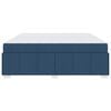 vidaXL Bedframe met matras Blauw 200 x 200 cm Stof