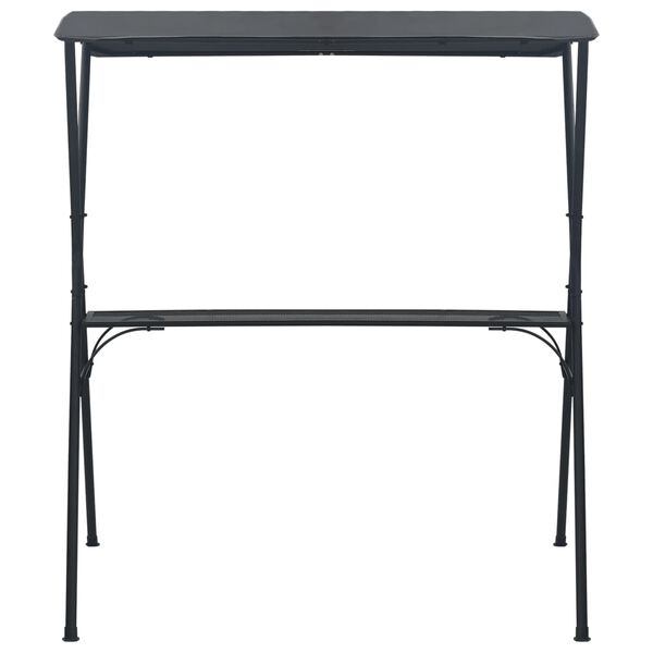 vidaXL Bartafel met luifel 175x150x207 cm staal antraciet