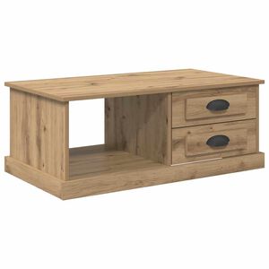 vidaXL Salontafel Artisan Eiken 90 x 50 x 35 cm Bewerkt hout