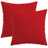 vidaXL Kussensloop 2 st HEERLEN Rood 50 x 50 cm Stof