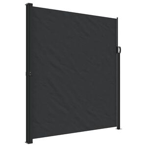 vidaXL Windscherm uittrekbaar 220x500 cm zwart