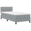 vidaXL Boxspringbed met matras Lichtgrijs 80 x 200 cm Stof