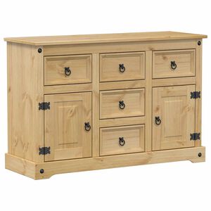 vidaXL Dressoir Corona 112x40x75 cm massief grenenhout