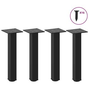 vidaXL Salontafelpoten 4 st 30-32 cm staal zwart