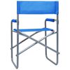 vidaXL Regisseursstoelen 2 st staal blauw