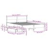 vidaXL Bedframe zonder matras massief grenenhout 120x200 cm