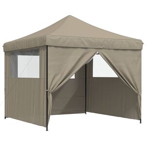 vidaXL Partytent Taupe 292 x 292 x 315 cm Oxford Stof