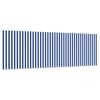vidaXL Inklapbaar Zonnescherm Blauw en Wit 350 x 200 cm