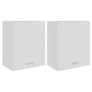 vidaXL Bovenkasten 2 st Lyon 50x31x60 cm bewerkt hout wit