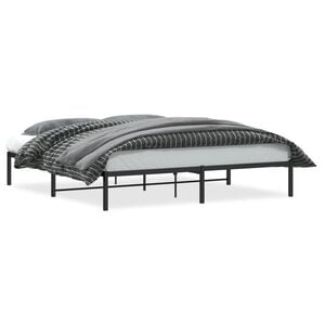 vidaXL Bedframe metaal zwart 183x213 cm