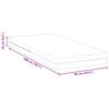 vidaXL Matras Wit 90 x 200 cm Schuim
