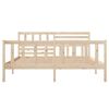 vidaXL Bedframe massief hout 140x190 cm