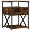 vidaXL Nachtkastje 40x42x55 cm bewerkt hout gerookt eikenkleurig
