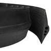 vidaXL Drempelprofiel voor garagedeur Zwart 75 x 12 mm 1 m EPDM-rubber