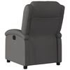 vidaXL Fauteuil echt leer grijs