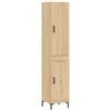 vidaXL Hoge kast 34,5x34x180 cm bewerkt hout sonoma eikenkleurig