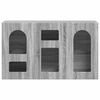 vidaXL Dressoir Grijs Sonoma 100 x 35 x 59 cm Bewerkt hout