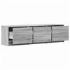 vidaXL TV-kast met LED Grijs Sonoma 140 x 34 x 40 cm Bewerkt hout