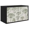 vidaXL Wandgemonteerd tv-meubel GOTHA 69 x 33 x 40 cm Zwart eiken