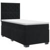 vidaXL Boxspringbed met matras Zwart 100 x 200 cm Fluweel
