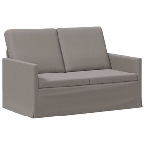 vidaXL 2-zits bank Taupe 130 x 81 x 82 cm Stof