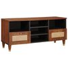 vidaXL TV-kast met lade Bruin 100 x 33,5 x 46 cm Massief Mango Hout