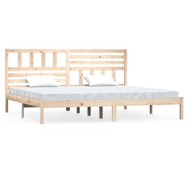 vidaXL Bedframe massief grenenhout 200x200 cm